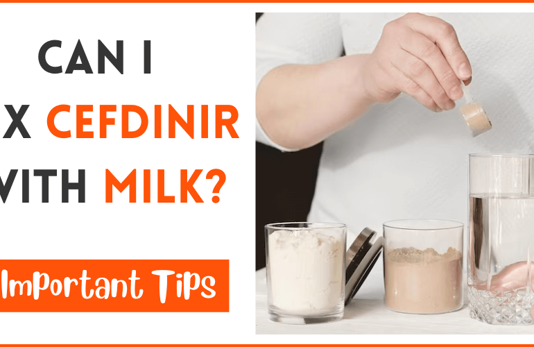 Can I Mix Cefdinir With Milk